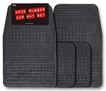 BRMS Rubber Mat Sets - Black (4 Pieces)
