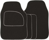 Velour Binding Mat Set - Black/ Grey (4 Pieces)